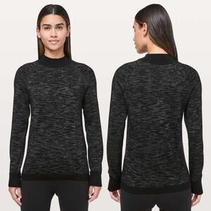 Lululemon Soft Shine Sweater Yoga Black / Steel Grey 4